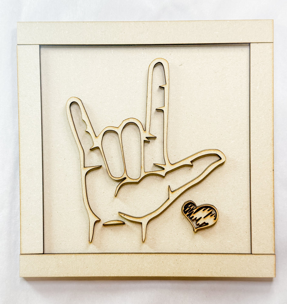 Woodshop - Love Sign Language – Erin Elizabeth Inspired LLC