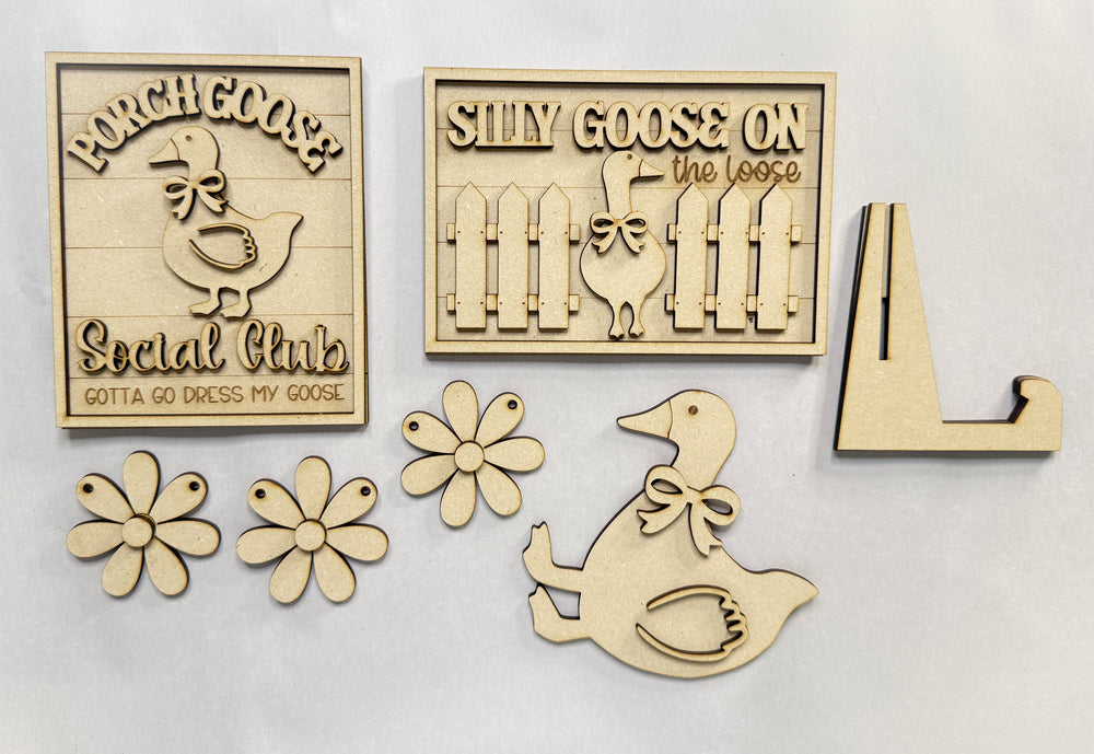 Woodshop - Goose Bench Set