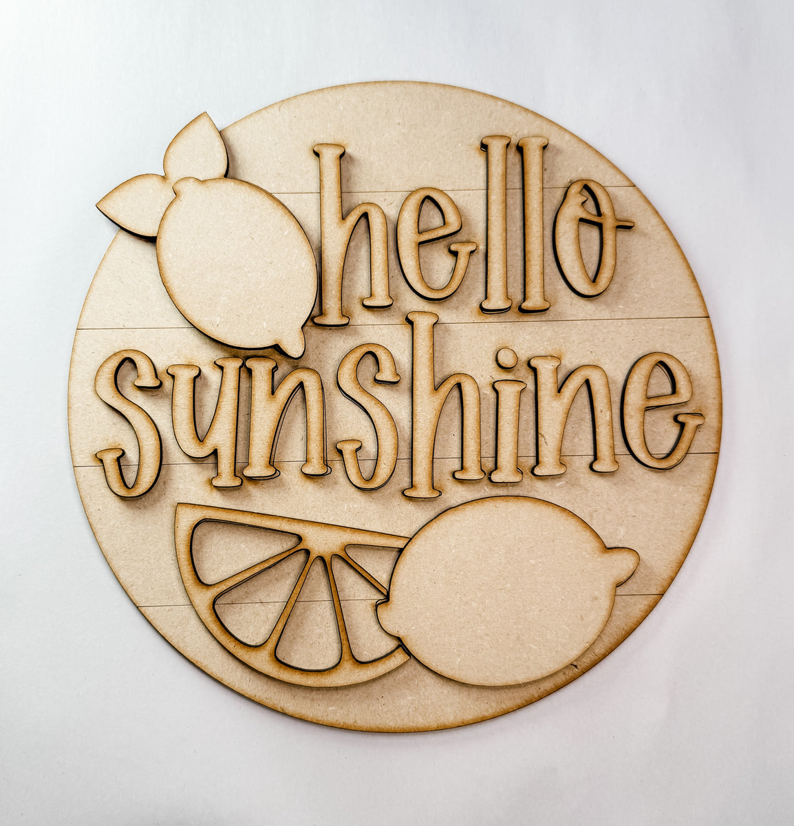 Woodshop - Hello Sunshine Door hanger – Erin Elizabeth Inspired LLC